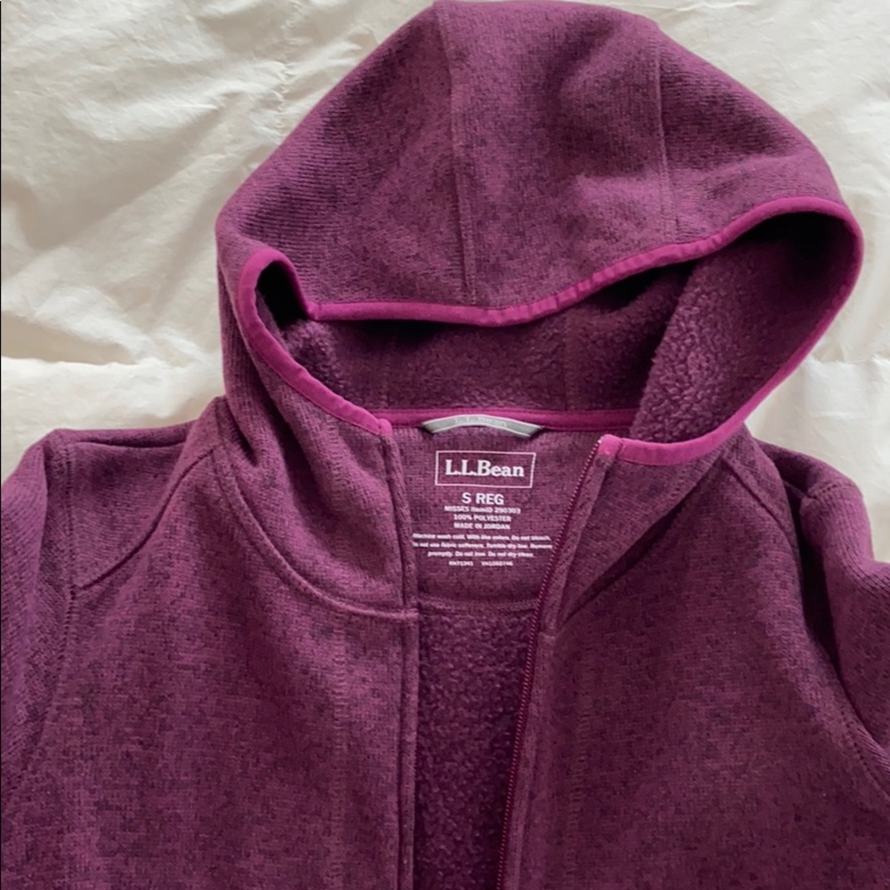Long LL Bean fleece zip up